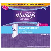 ALWAYS Ежедневные гигиенические прокладки  Fresh&Protect Нормал 60шт