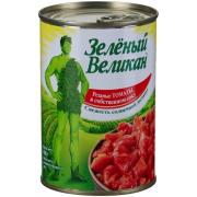 Томаты ЗЕЛЕНЫЙ ВЕЛИКАН резаные в с/с 400 г