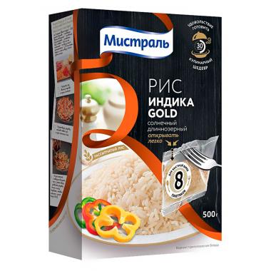 Рис МИСТРАЛЬ Индика Gold 8х62,5г 500 г