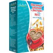 Хлопья овсяные Экстра ЛАКОМЕ 0,4 кг хлопья № 1 (крупный помол) ГОСТ 21149-93
