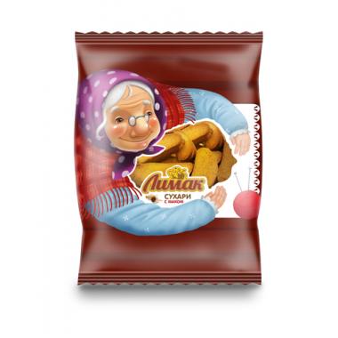 Сухари ЛИМАК с маком (СТО) 300 гр, 90 суток