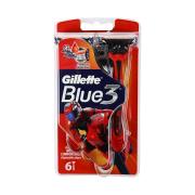 BLUE 3 Red Бритвы одноразовые 6шт