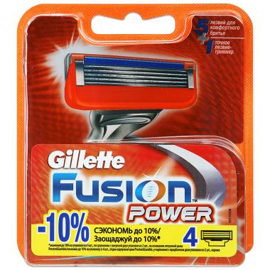 FUSION Power Сменные кассеты для бритья 4шт